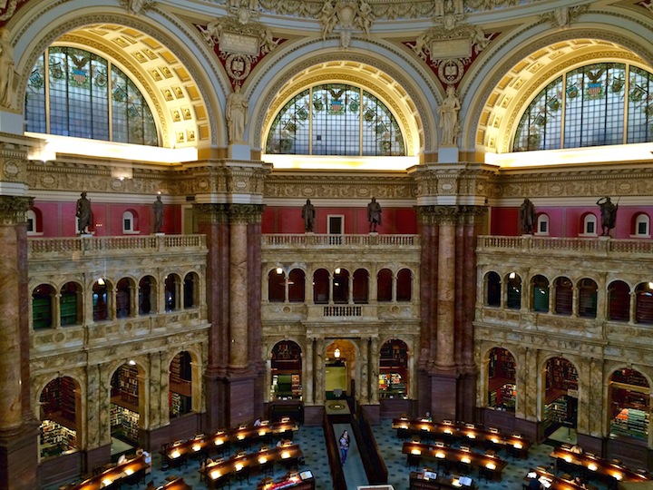 Reading room at the Liabrary of Congress